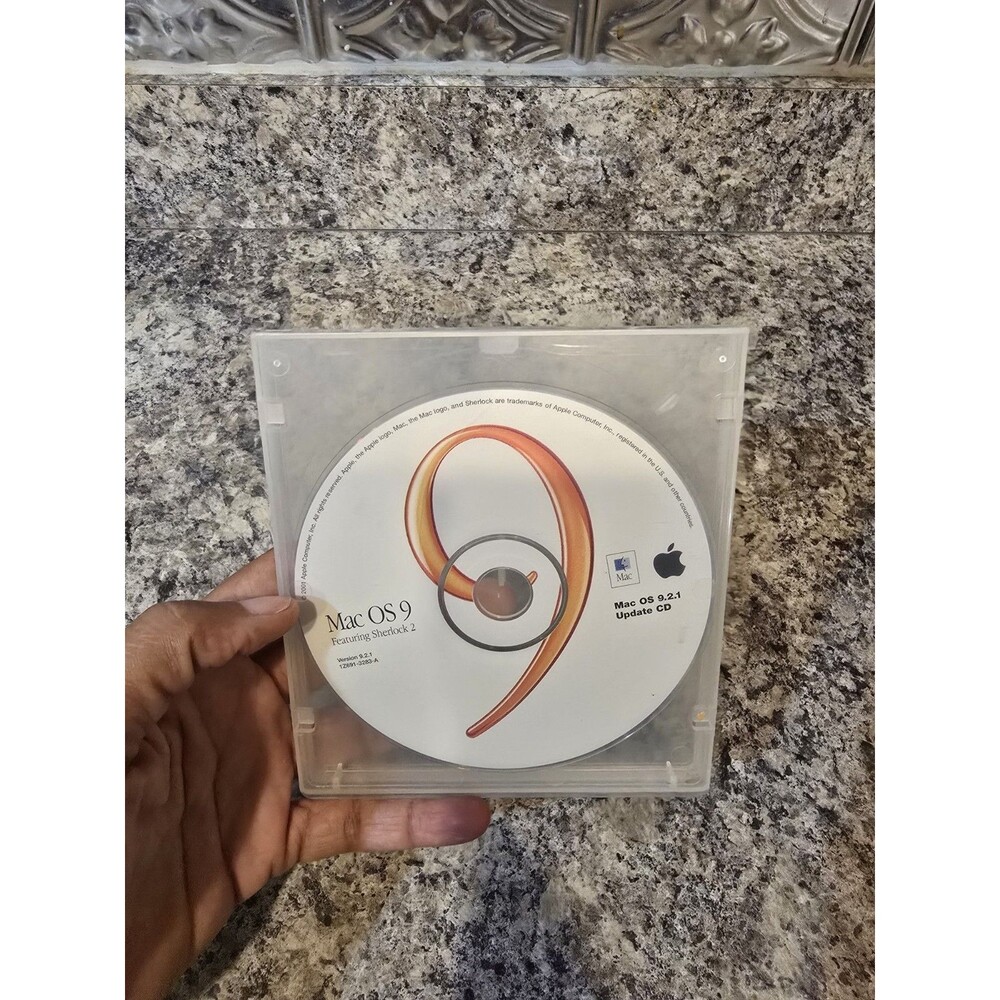 Vintage Apple Mac OS 9.2.1 Update CD Sherlock 2 691-3283-a Software